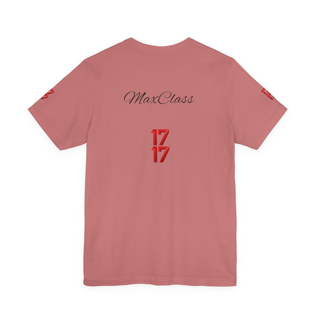 MaxClass '17' Graphic Tee — Minimal Script Logo T-Shirt