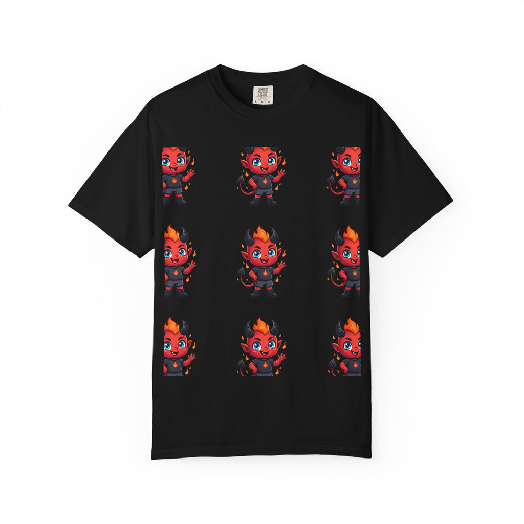 Illuminati Israel Pyramid T-Shirt with Devil Character Pattern