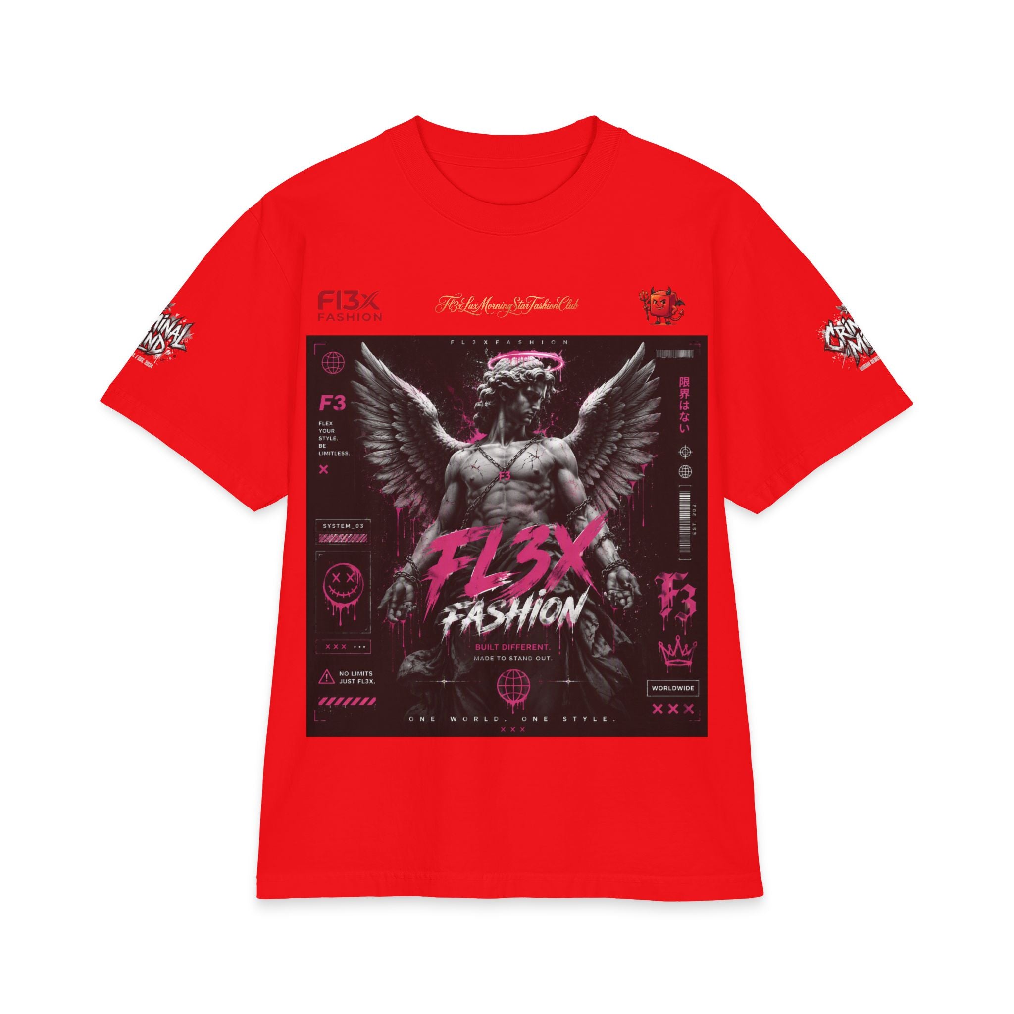 Angel Statue Graphic T‑Shirt — FL3X Fashion Streetwear