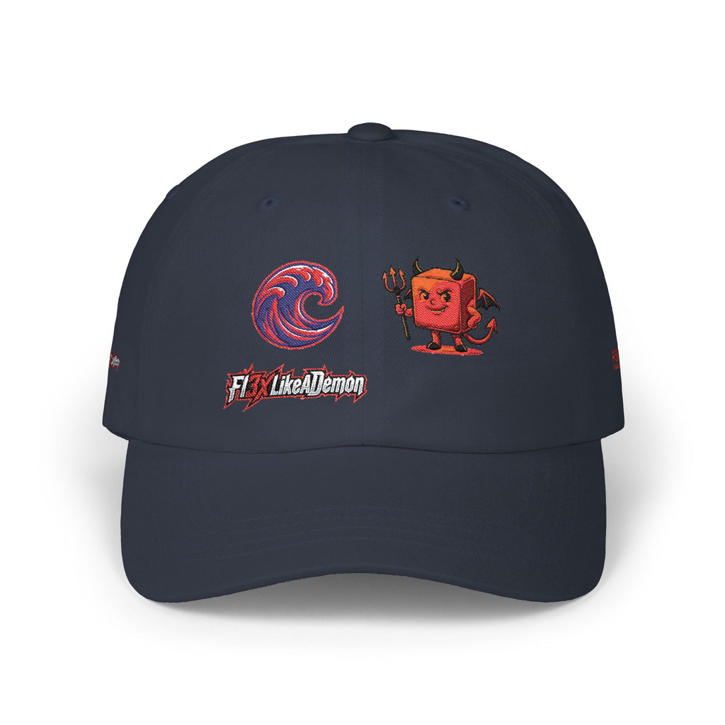 Devil Pixel Dad Cap – Retro Gaming Graphic Baseball Hat