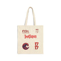 Graphic Canvas Tote Bag — 'ImaSoldier' & Emblem Print Cotton Shopper