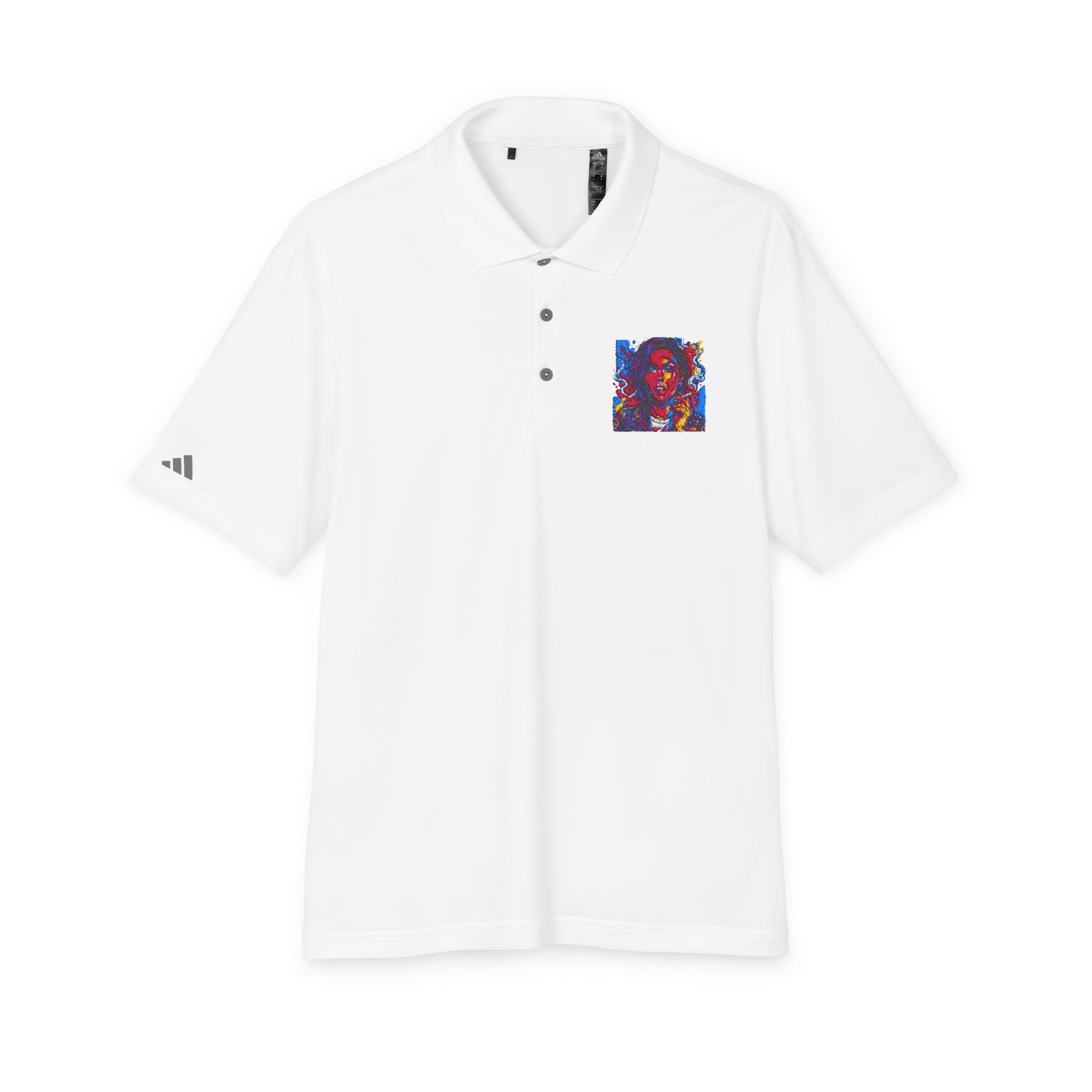Abstract Color Portrait Polo Shirt