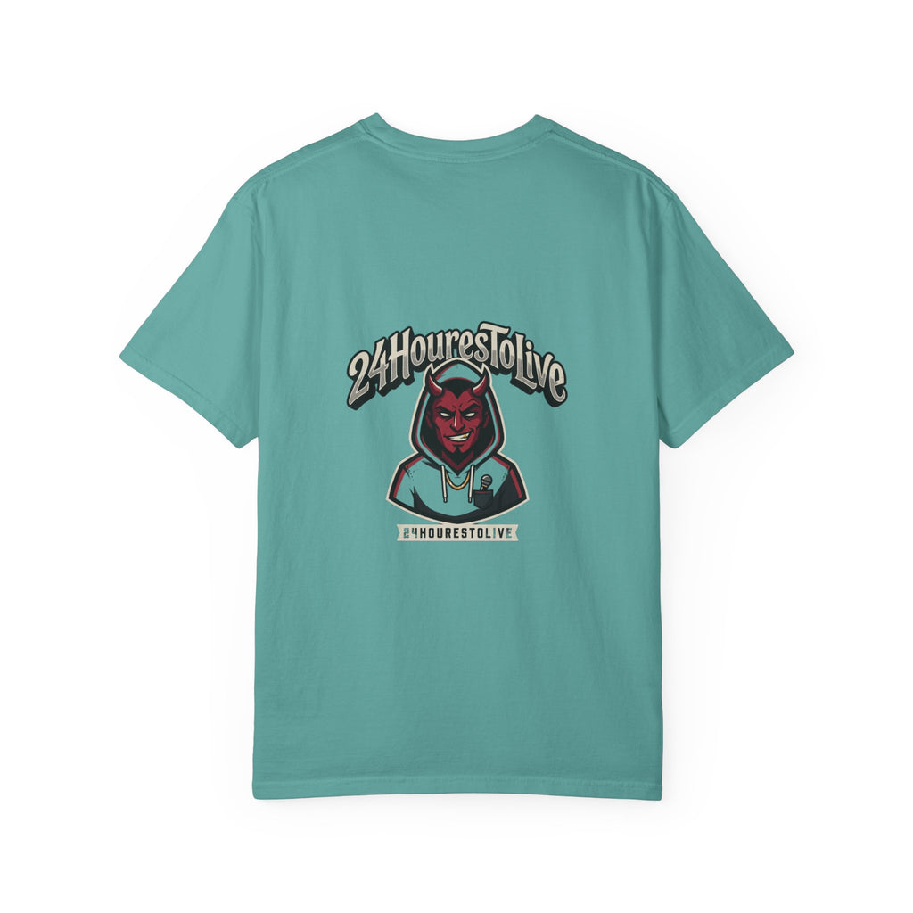 Angel & Devil Graphic T-Shirt — '24 Hours To Live' Streetwear