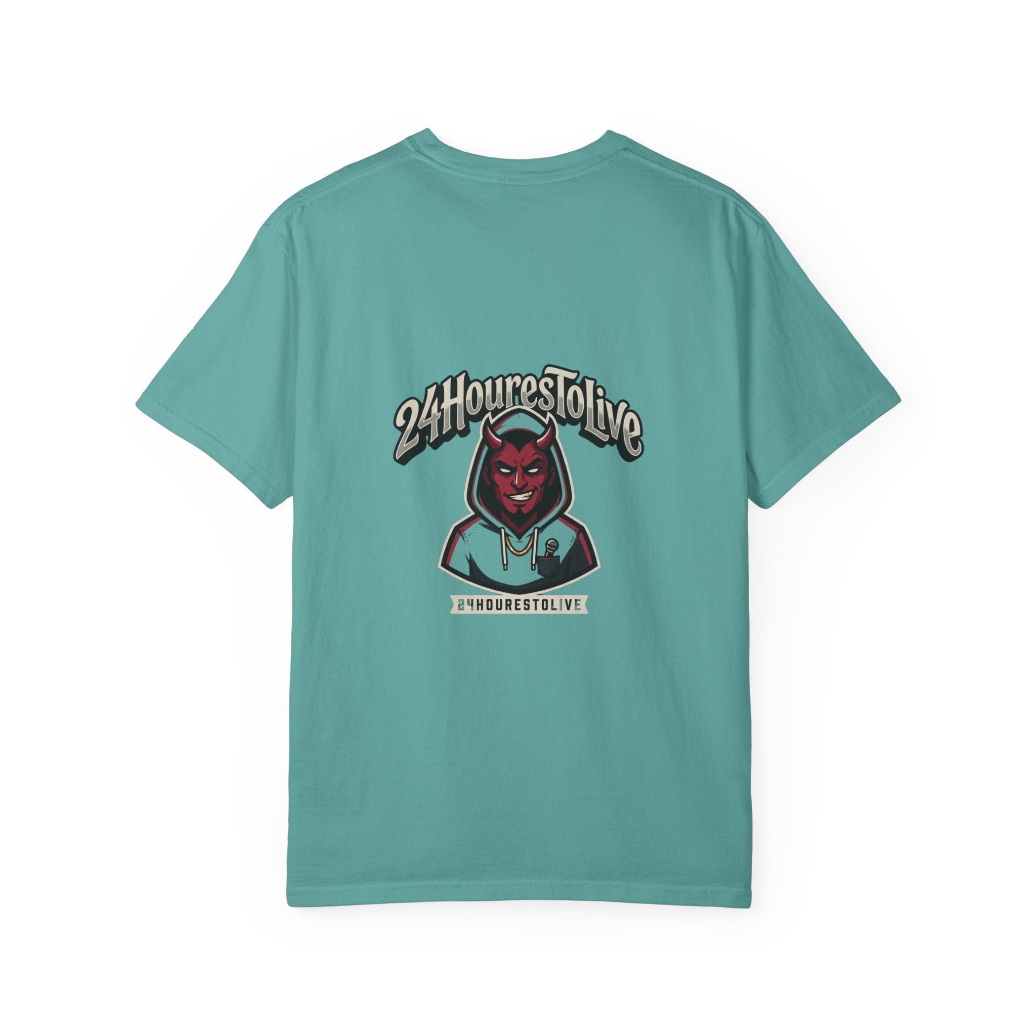 Angel & Devil Graphic T-Shirt — '24 Hours To Live' Streetwear