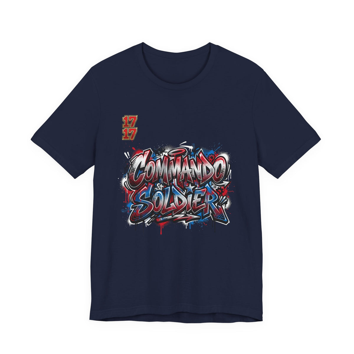 Commando Soldier Graffiti T‑Shirt — Urban Military Streetwear