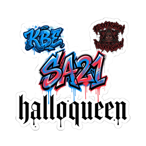 Graffiti Sticker Pack — 'SA21', 'KBE' & 'halloqween' Kiss-Cut Decals