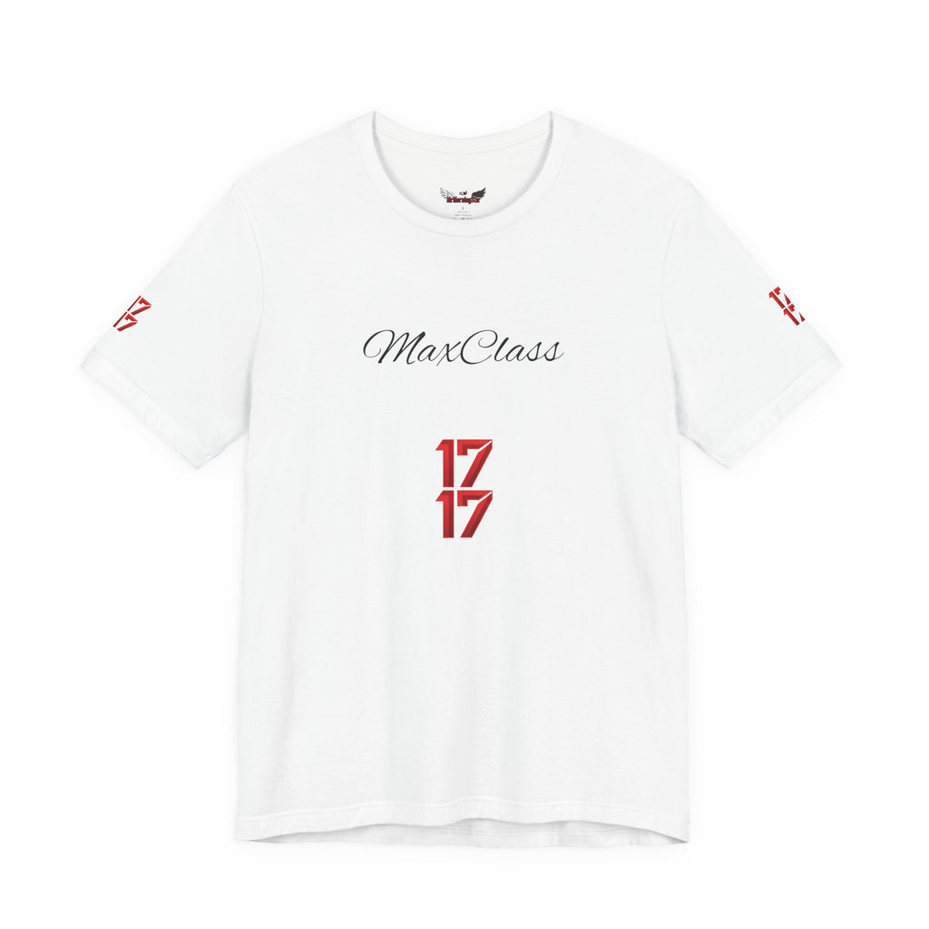 MaxClass '17' Graphic Tee — Minimal Script Logo T-Shirt