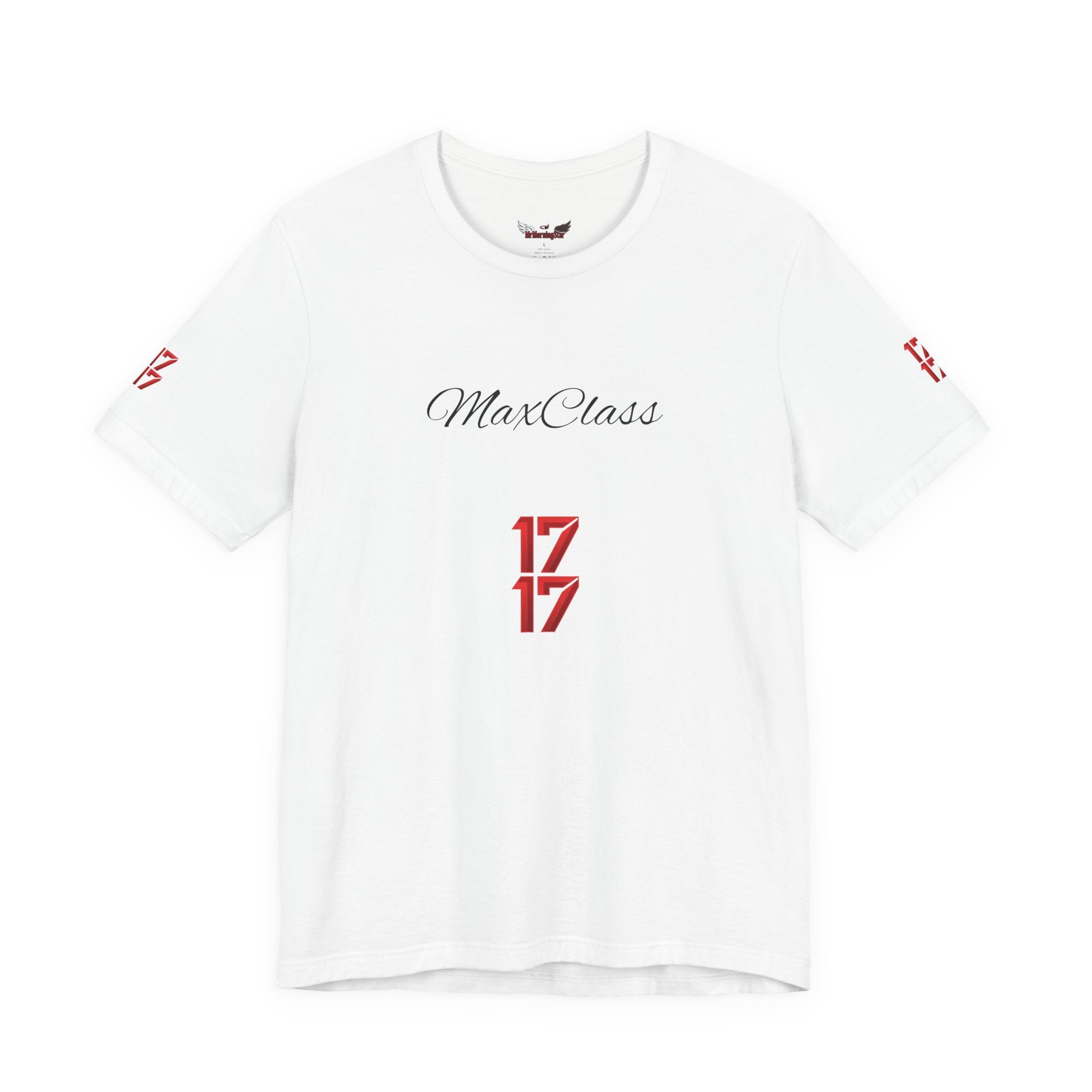 MaxClass '17' Graphic Tee — Minimal Script Logo T-Shirt