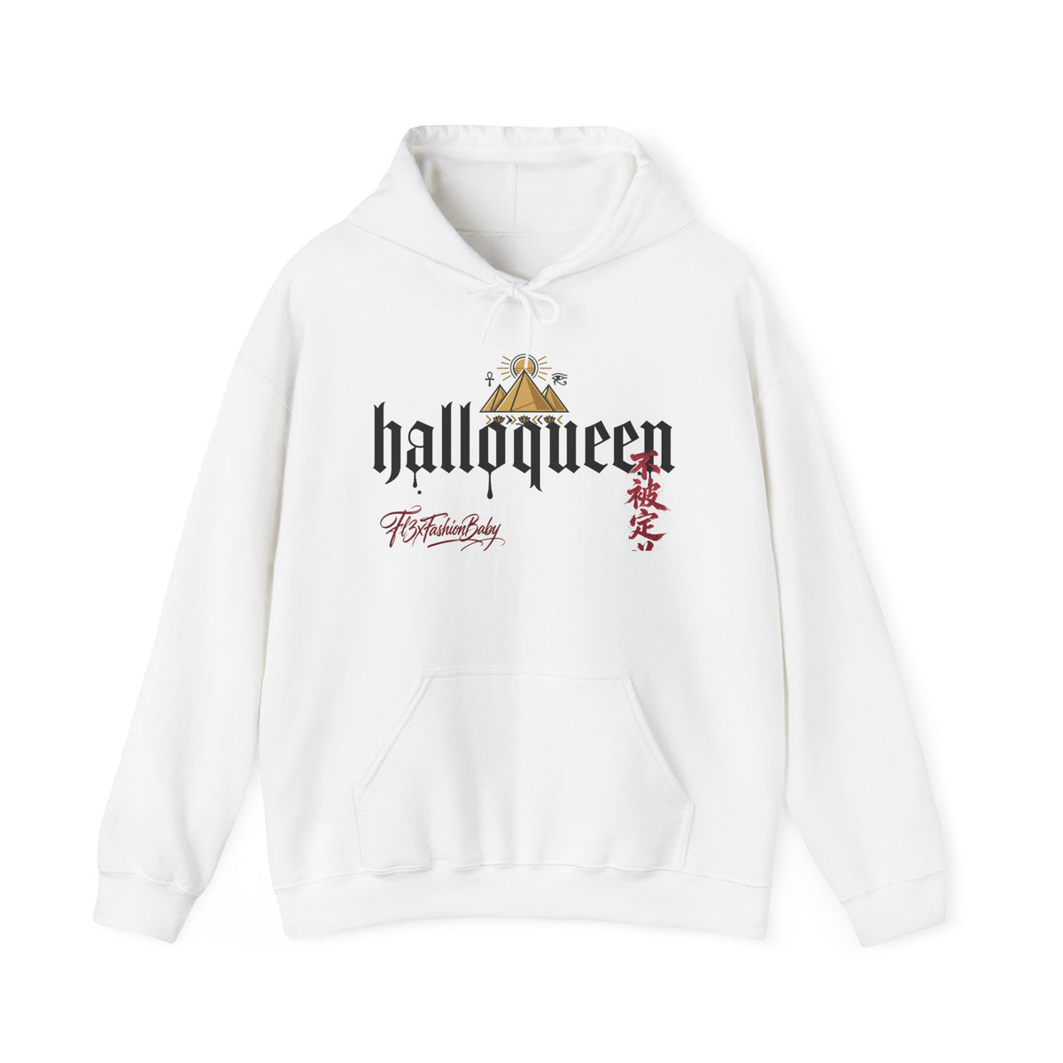 Halloween 'HalloQueen' Gothic Hoodie — Queen Crown Costume Sweatshirt