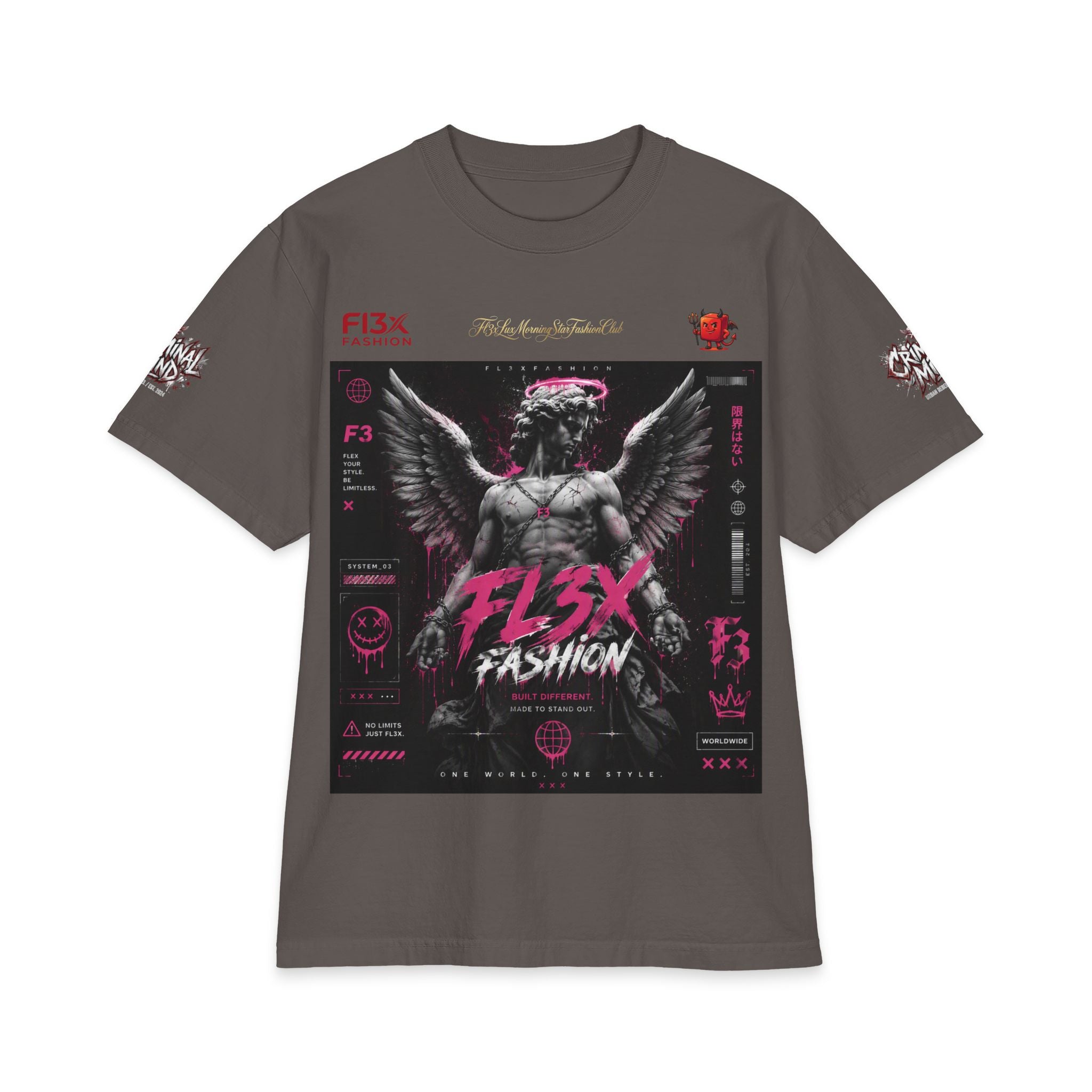 Angel Statue Graphic T‑Shirt — FL3X Fashion Streetwear