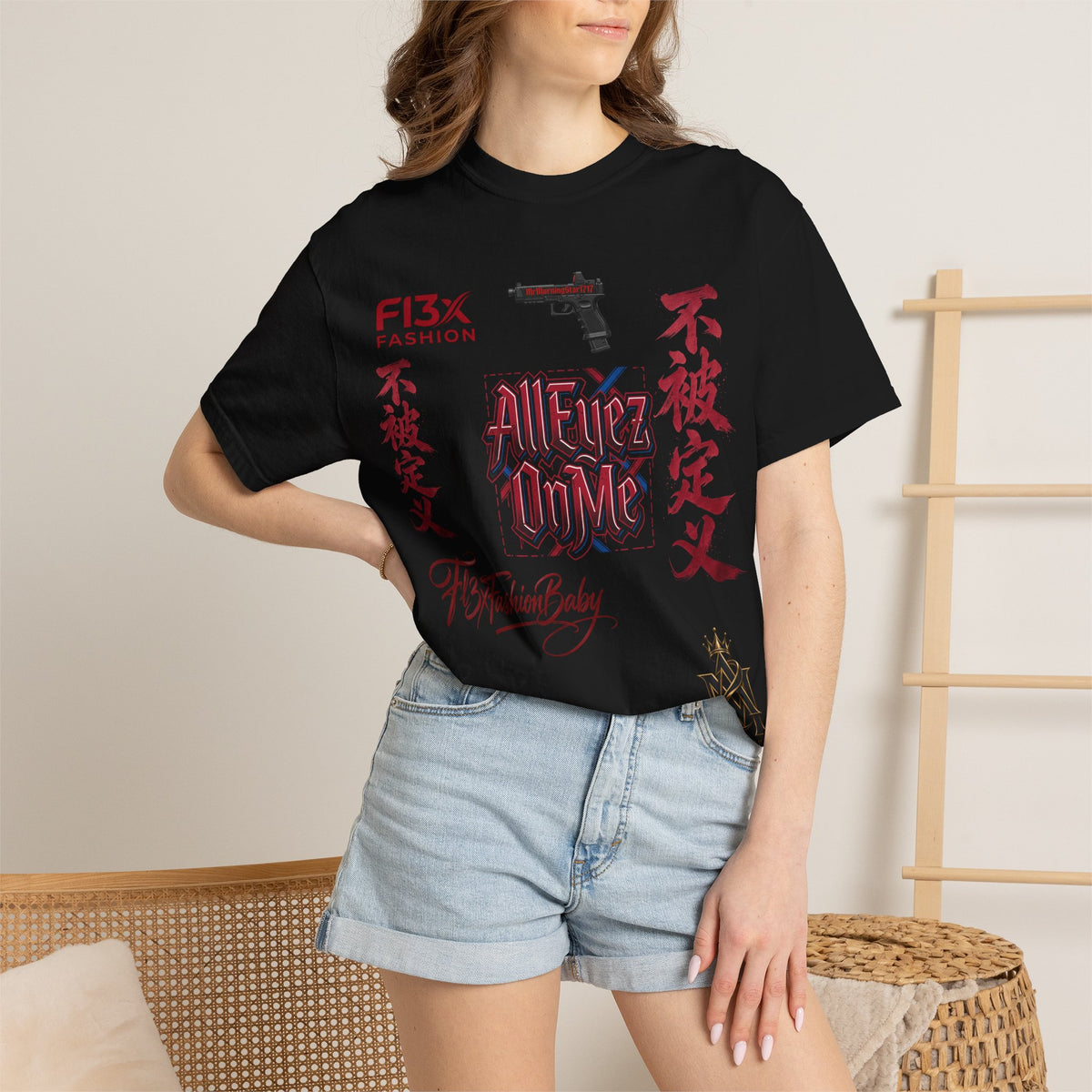 Graphic Tee — Asian Calligraphy & Streetwear Logo T-Shirt