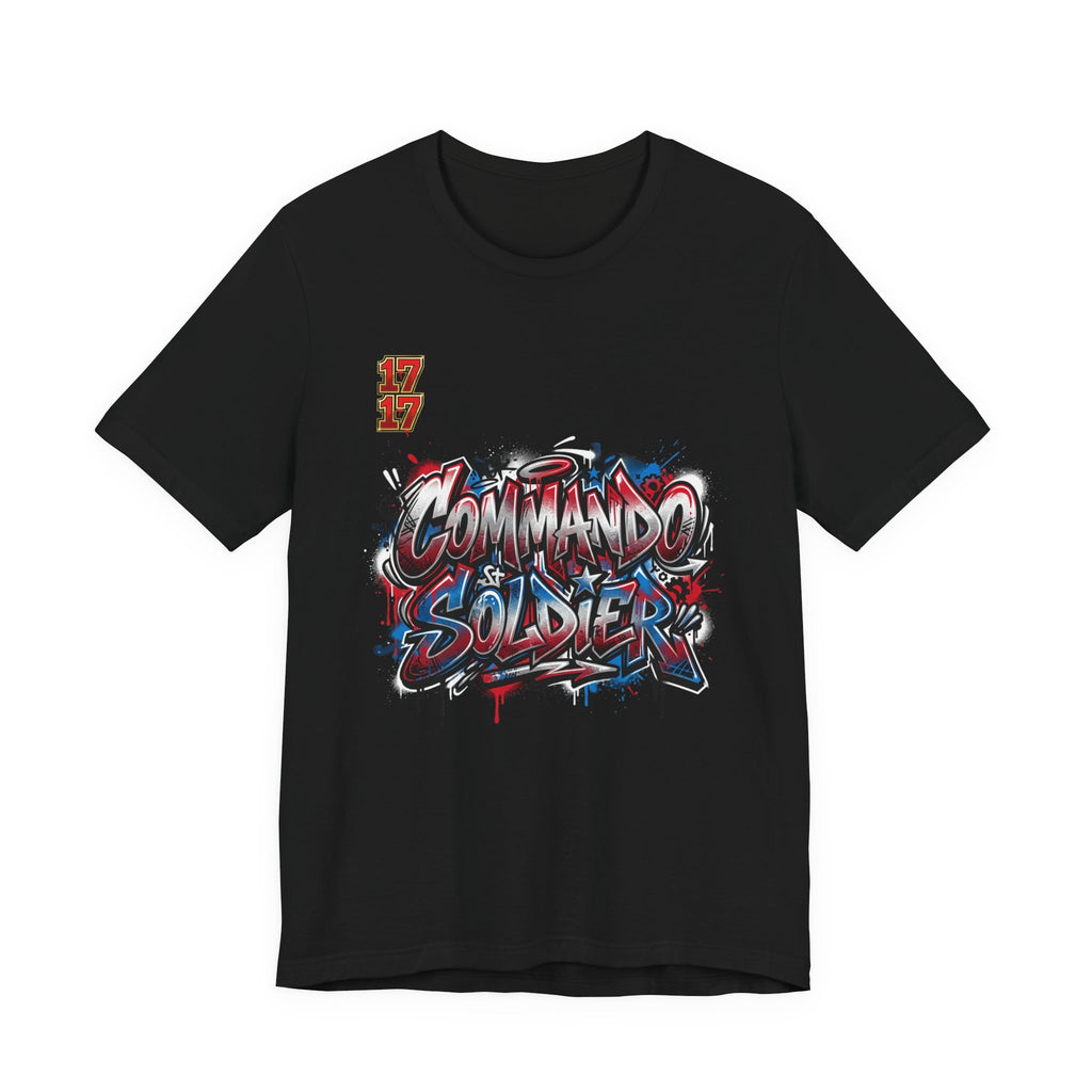 Commando Soldier Graffiti T‑Shirt — Urban Military Streetwear