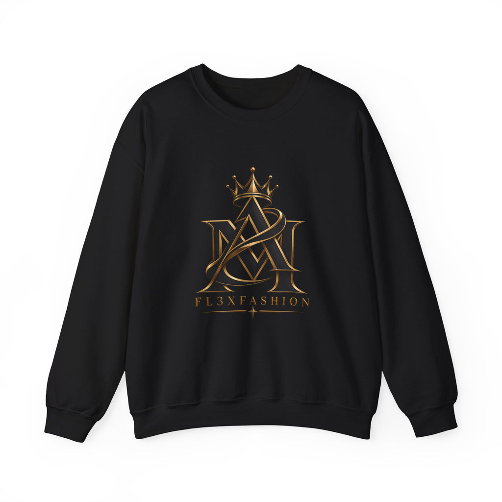 Fl3xFashion Crown Logo Crewneck Sweatshirt