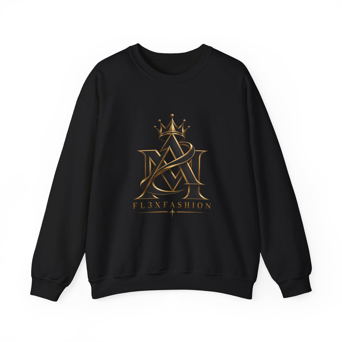 Fl3xFashion Crown Logo Crewneck Sweatshirt