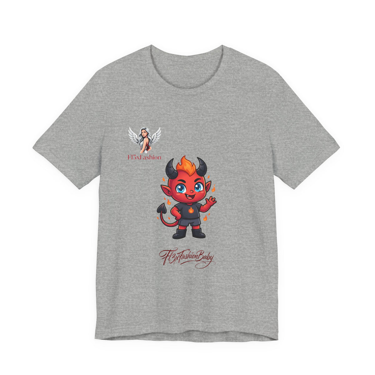 Cute Devil Character Tee — 'The Fashion Lady' Graphic T-Shirt