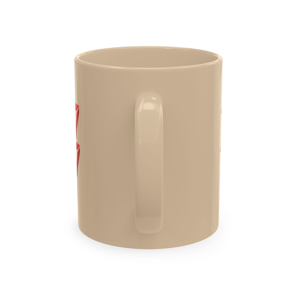 Ceramic Mug — Mystic Third Eye Pyramid Design with 7/17 Red Numerals