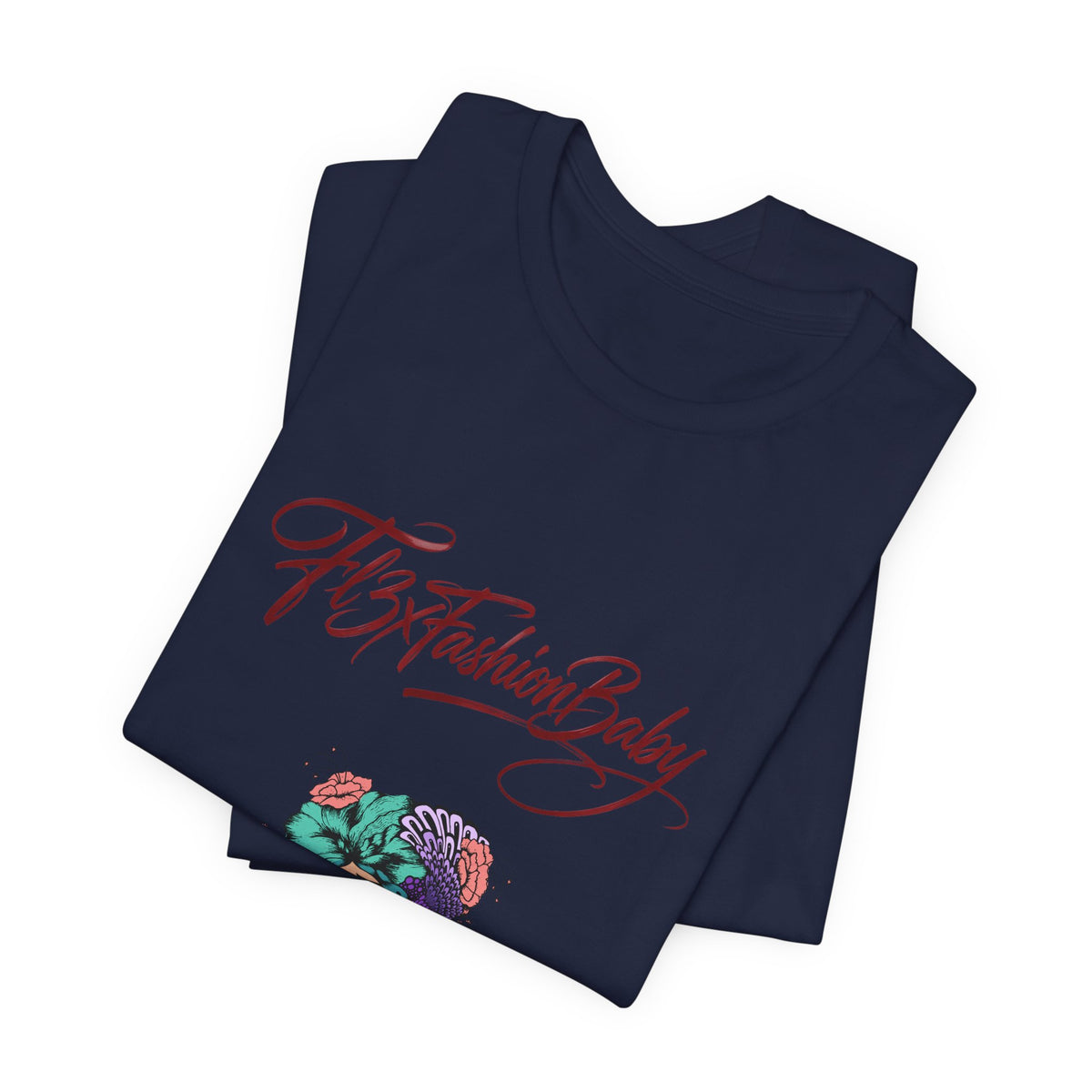 T-Shirt — 'FBxFashionBaby' Floral Portrait Graphic Tee