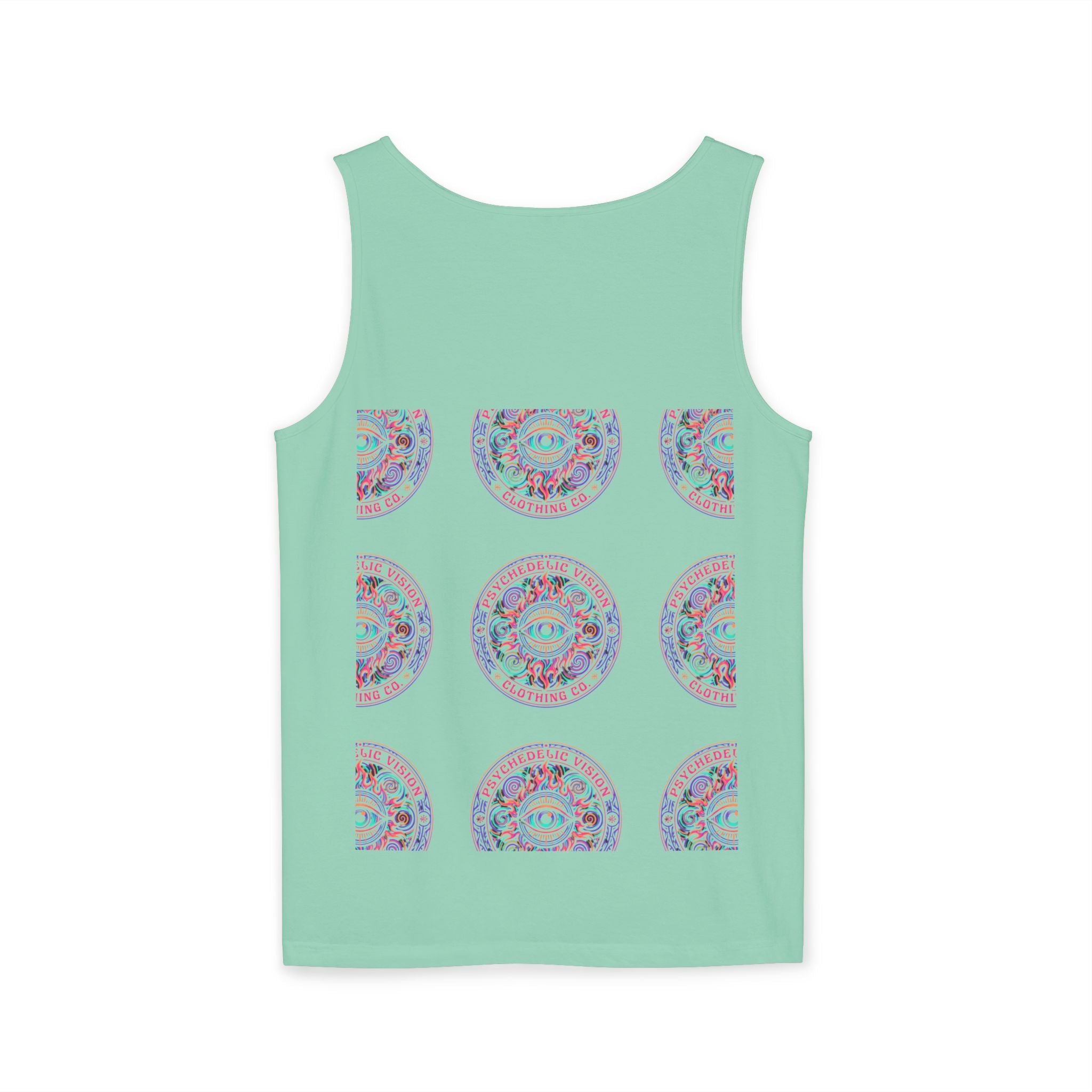 Psychedelic Vision Tank Top — Retro Eye Mandala Graphic
