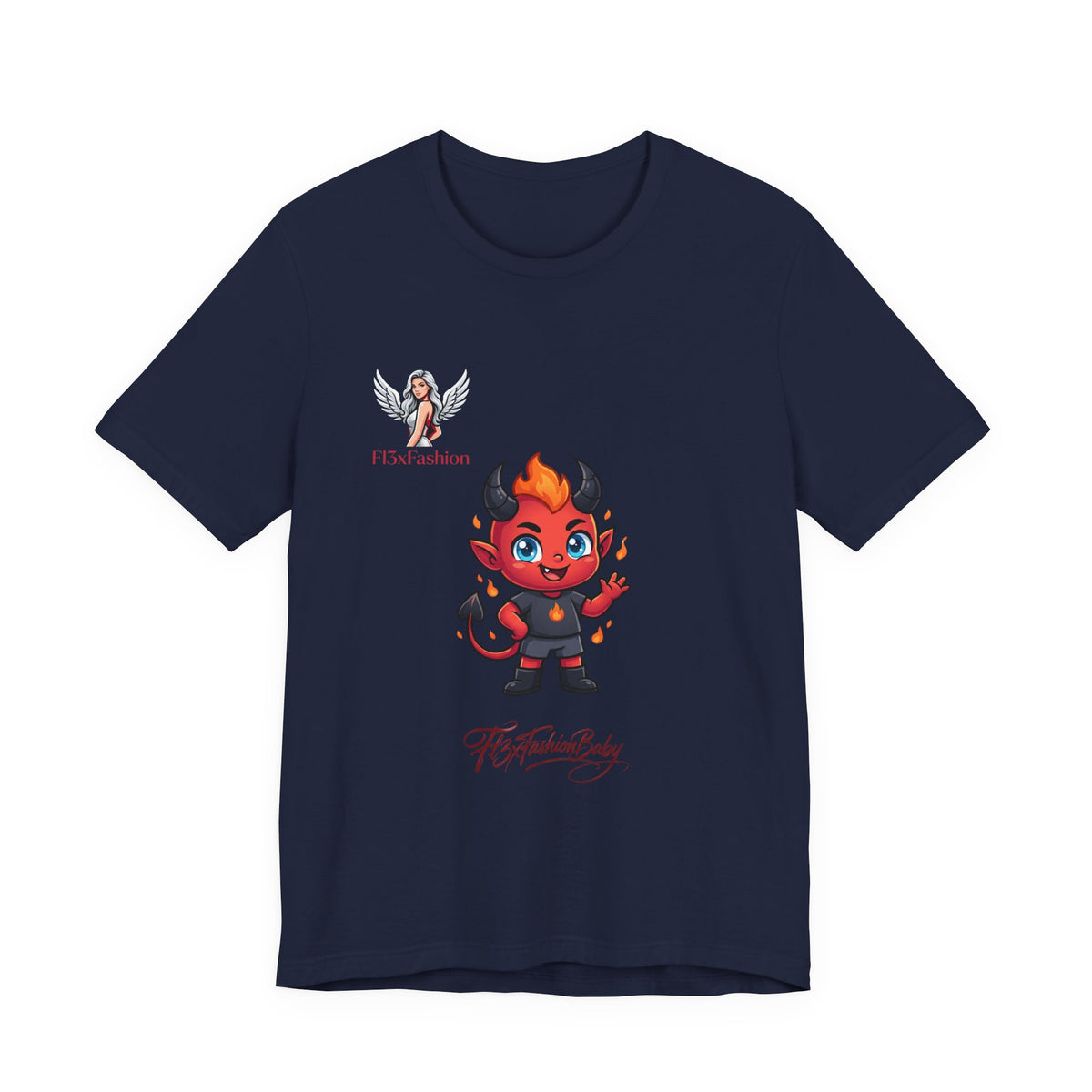 Cute Devil Character Tee — 'The Fashion Lady' Graphic T-Shirt