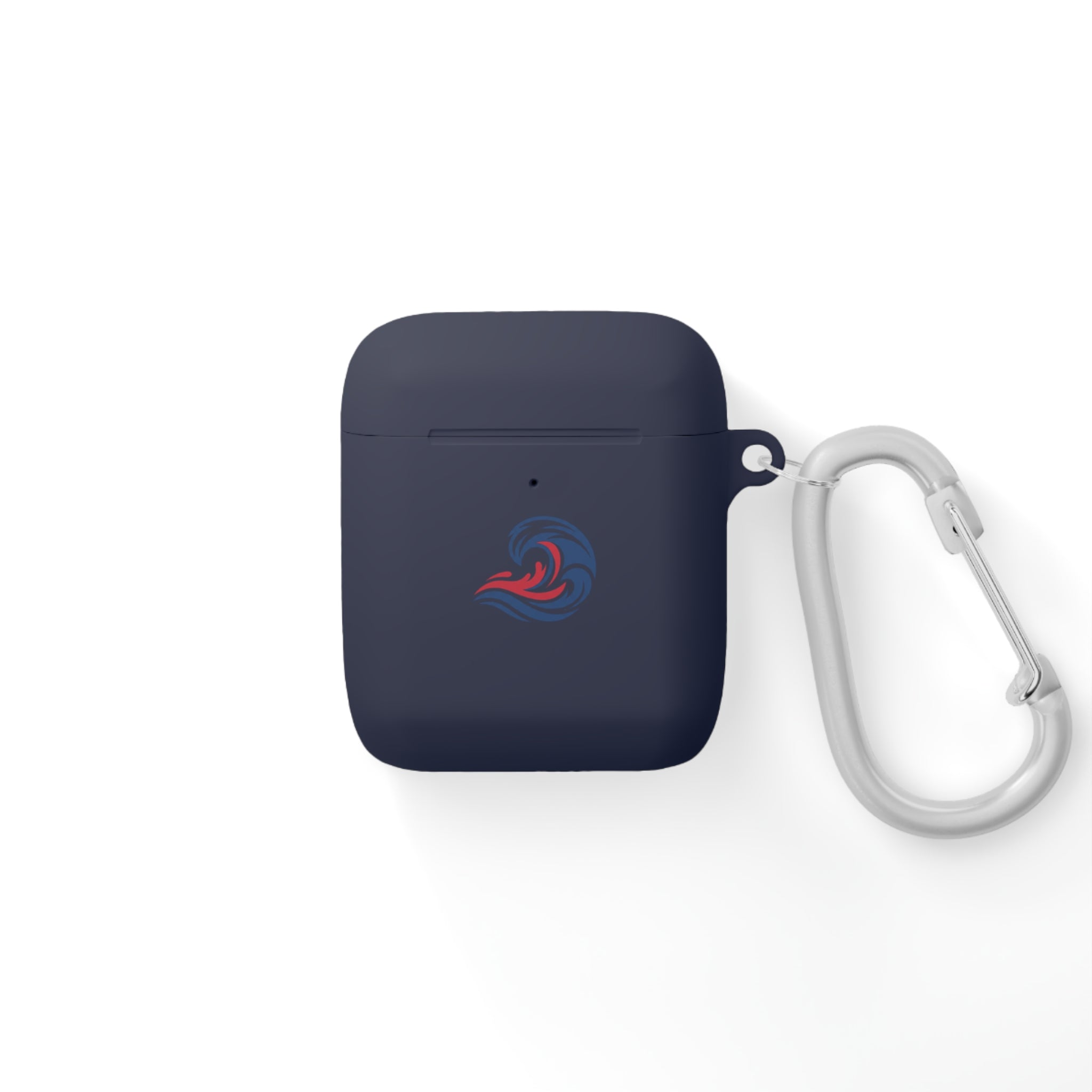 Wave Crest AirPods Case Cover - Patriotic Red White Blue Swirl