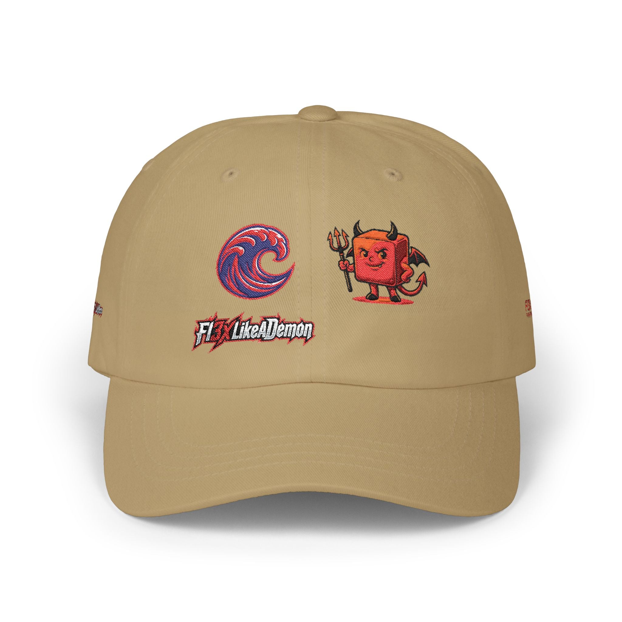 Devil Pixel Dad Cap – Retro Gaming Graphic Baseball Hat