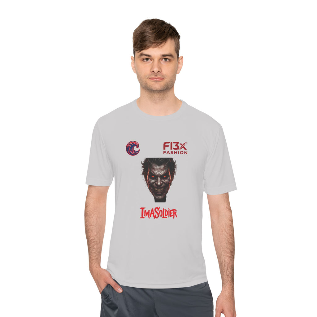 ImaSoldier Graphic Tee — Dark Joker Face Logo Moisture‑Wicking Shirt