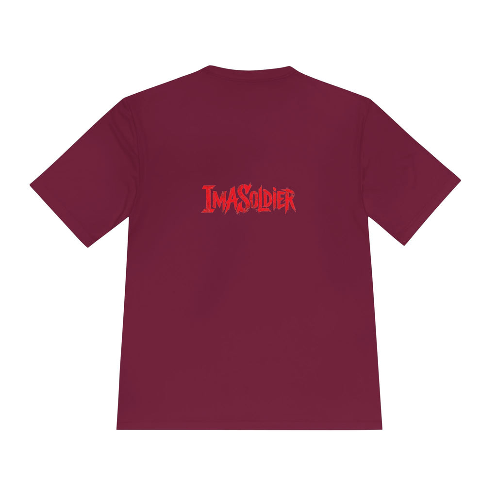 ImaSoldier Graphic Tee — Dark Joker Face Logo Moisture‑Wicking Shirt