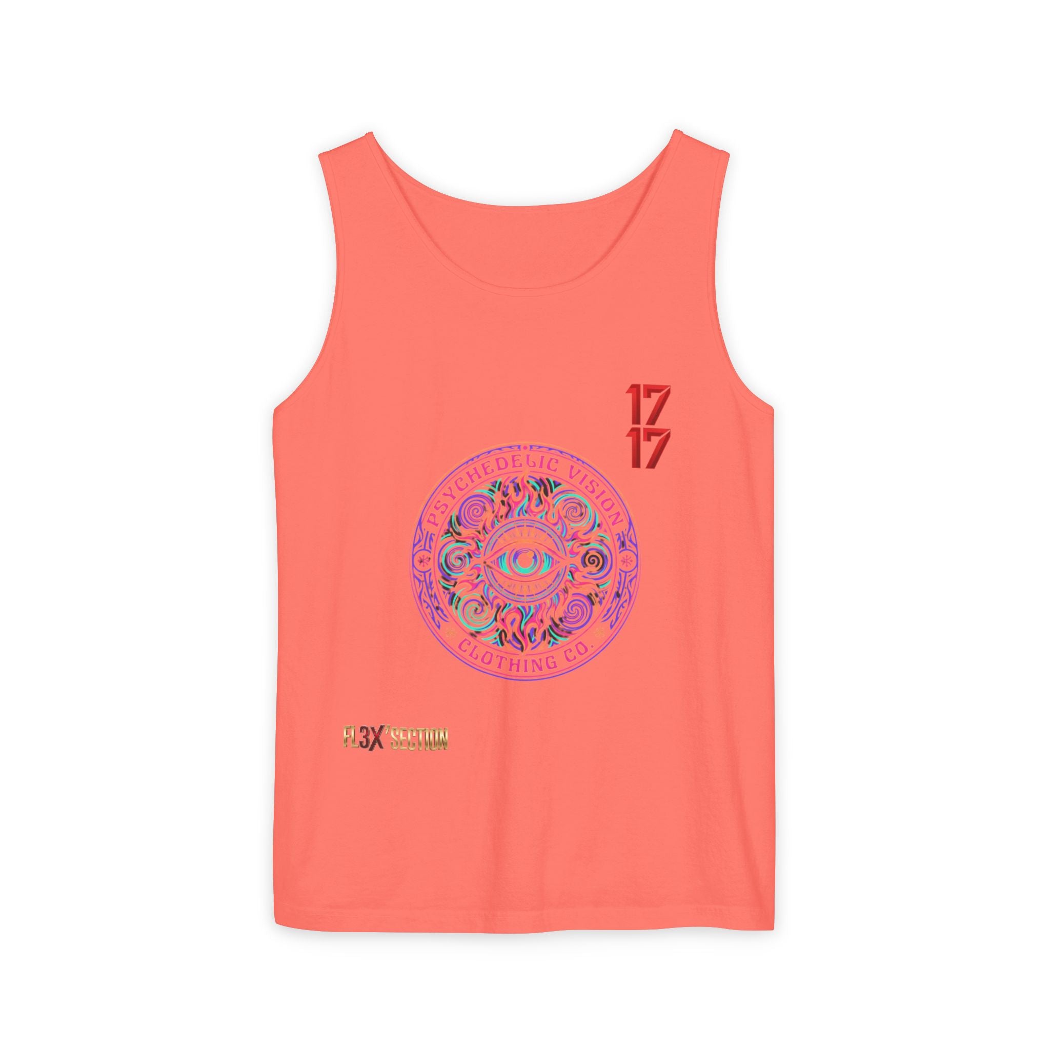 Psychedelic Vision Tank Top — Retro Eye Mandala Graphic
