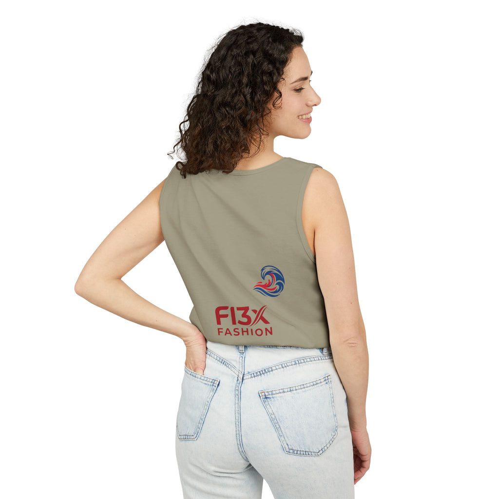 Graphic Tank Top — Colorful Street Art & Drip Logo Design