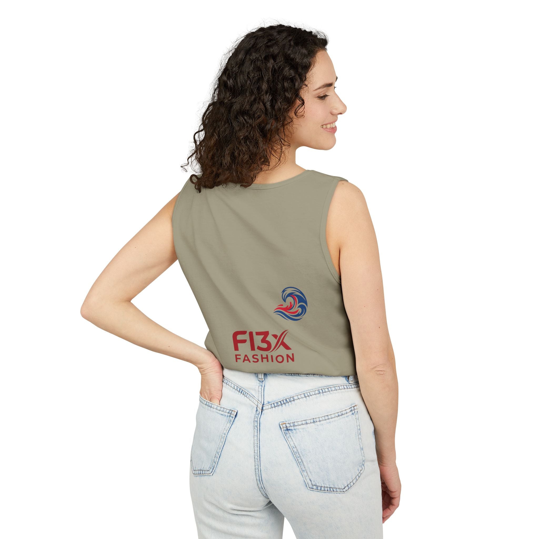 Graphic Tank Top — Colorful Street Art & Drip Logo Design