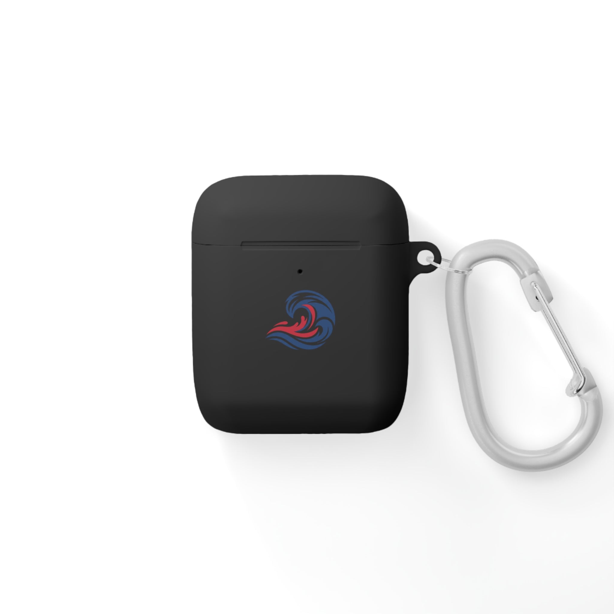 Wave Crest AirPods Case Cover - Patriotic Red White Blue Swirl