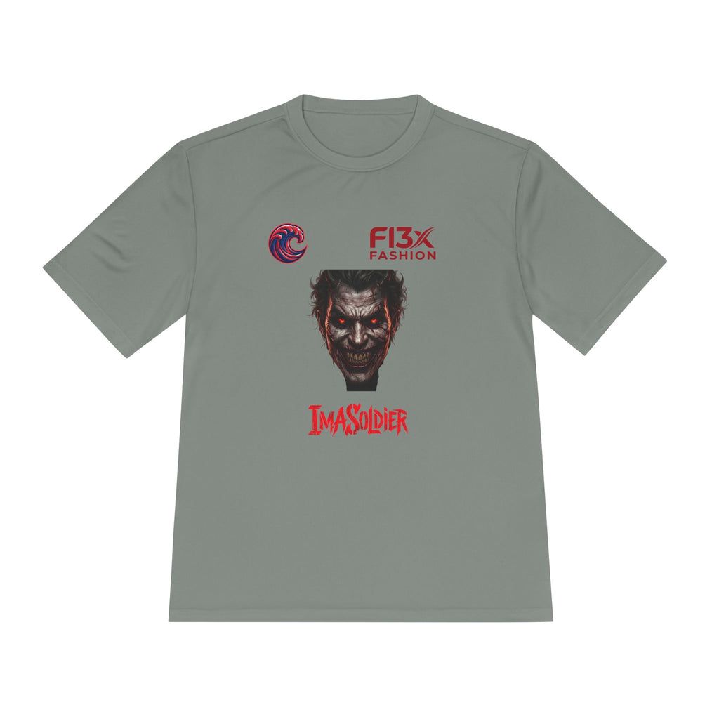ImaSoldier Graphic Tee — Dark Joker Face Logo Moisture‑Wicking Shirt