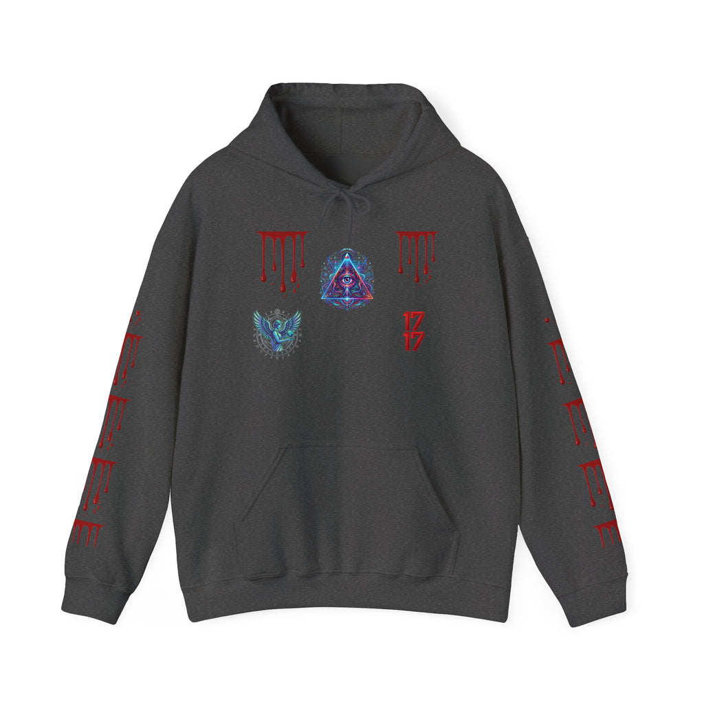 Hoodie — Gothic 1717 Dripping Symbols Pullover