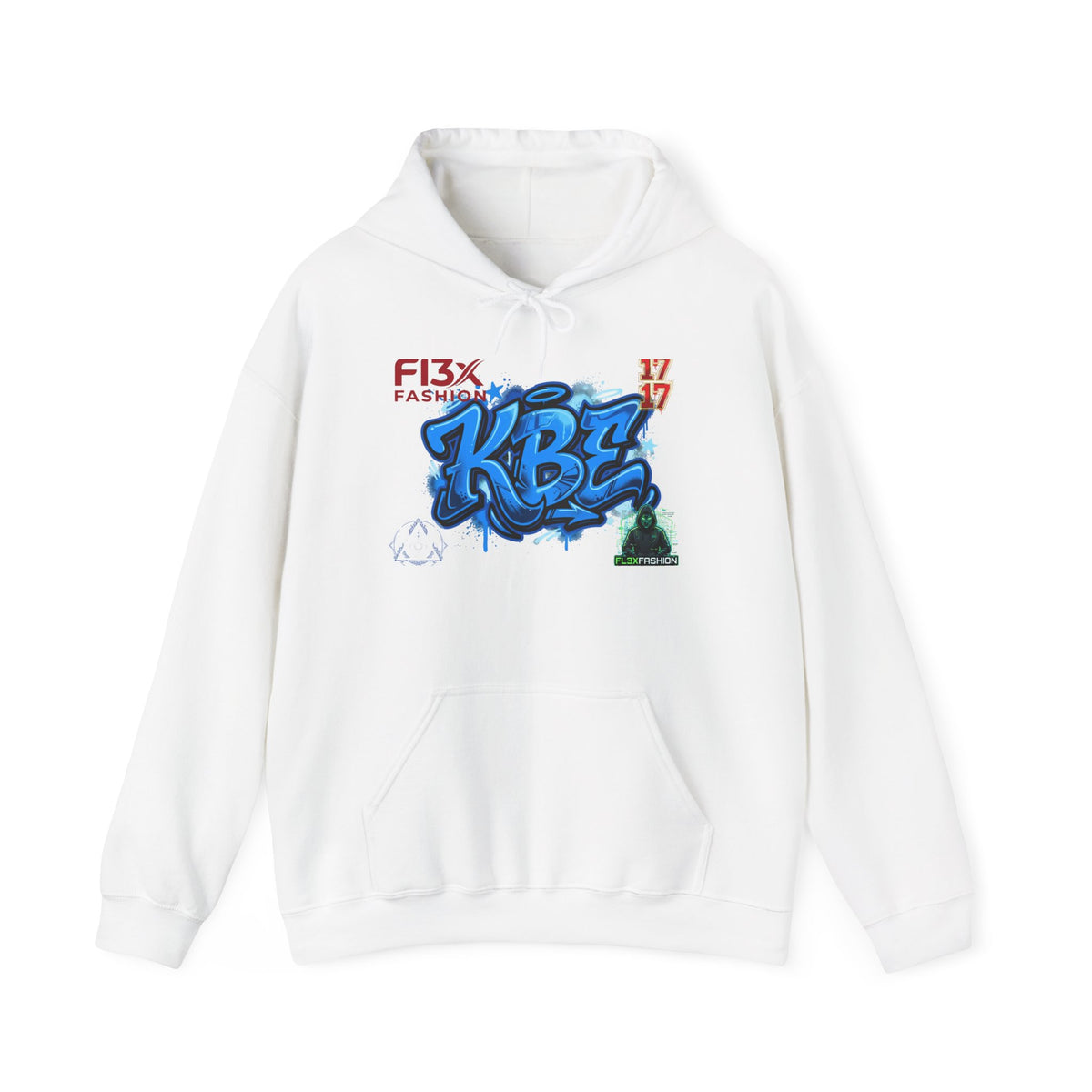 KBZ Graffiti Hoodie — Blue Street Art Logo Pullover