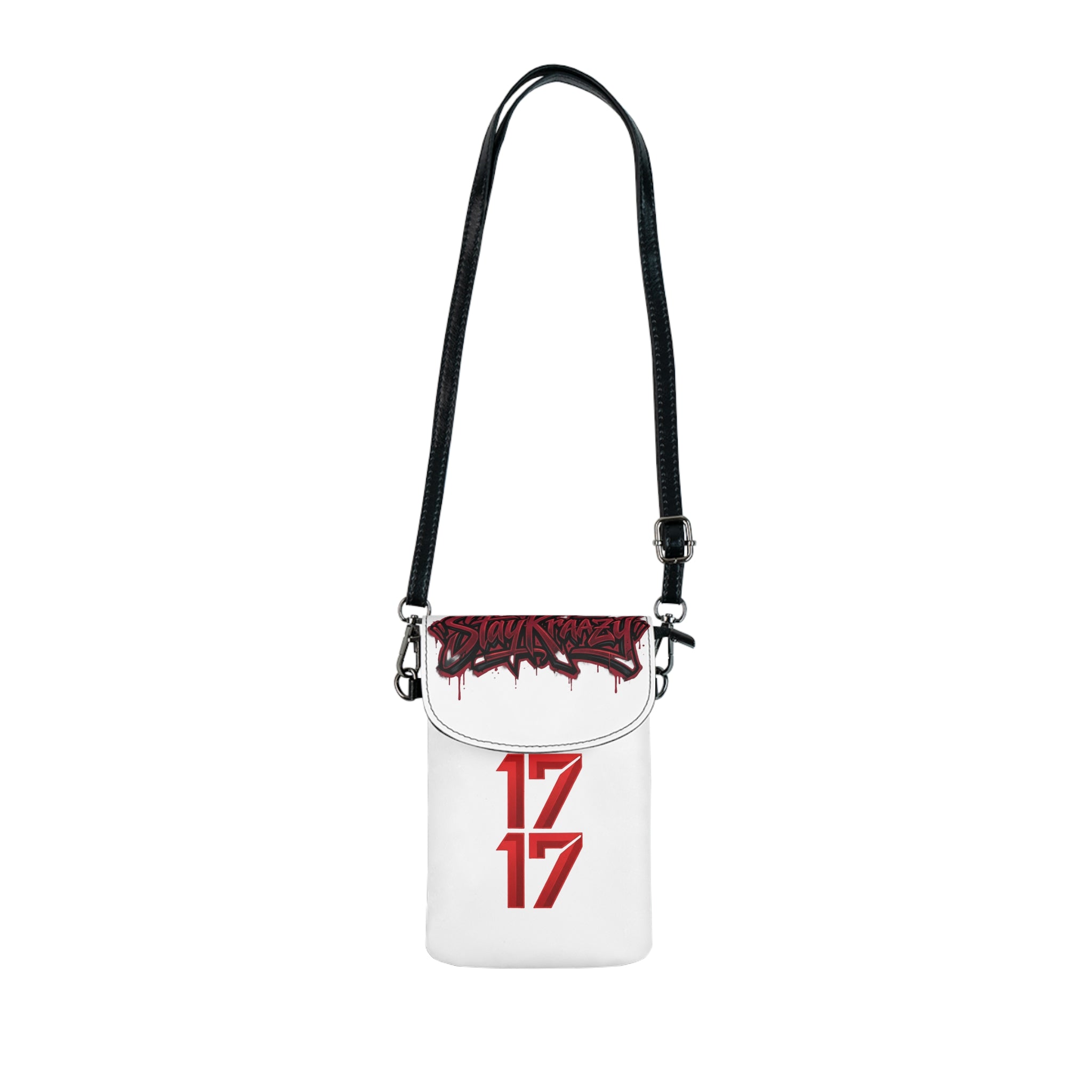 Phone Wallet - Slim Crossbody Cell Phone Wallet with '17 17' Graphic