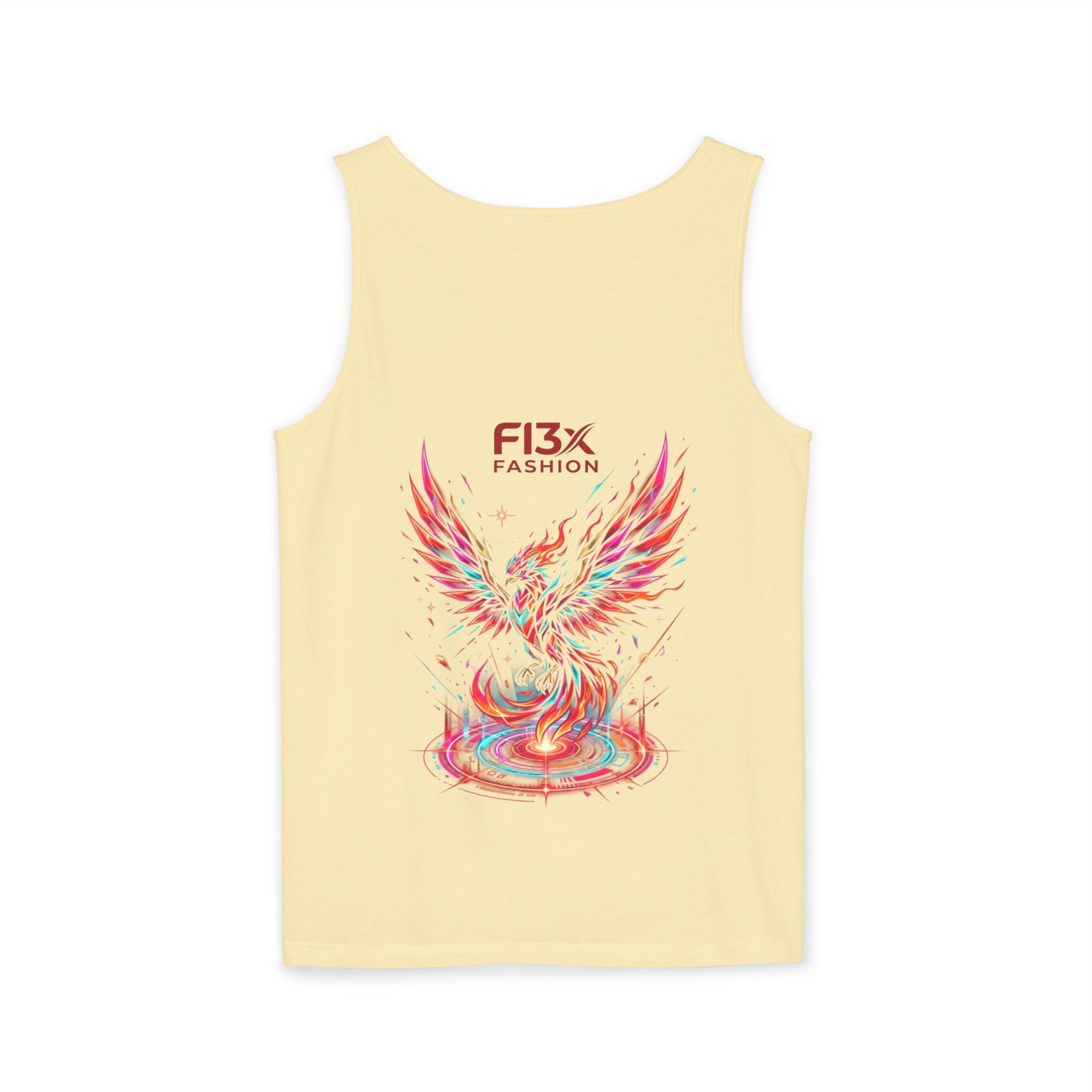 Phoenix Graphic Tank Top — Colorful Rising Firebird Design