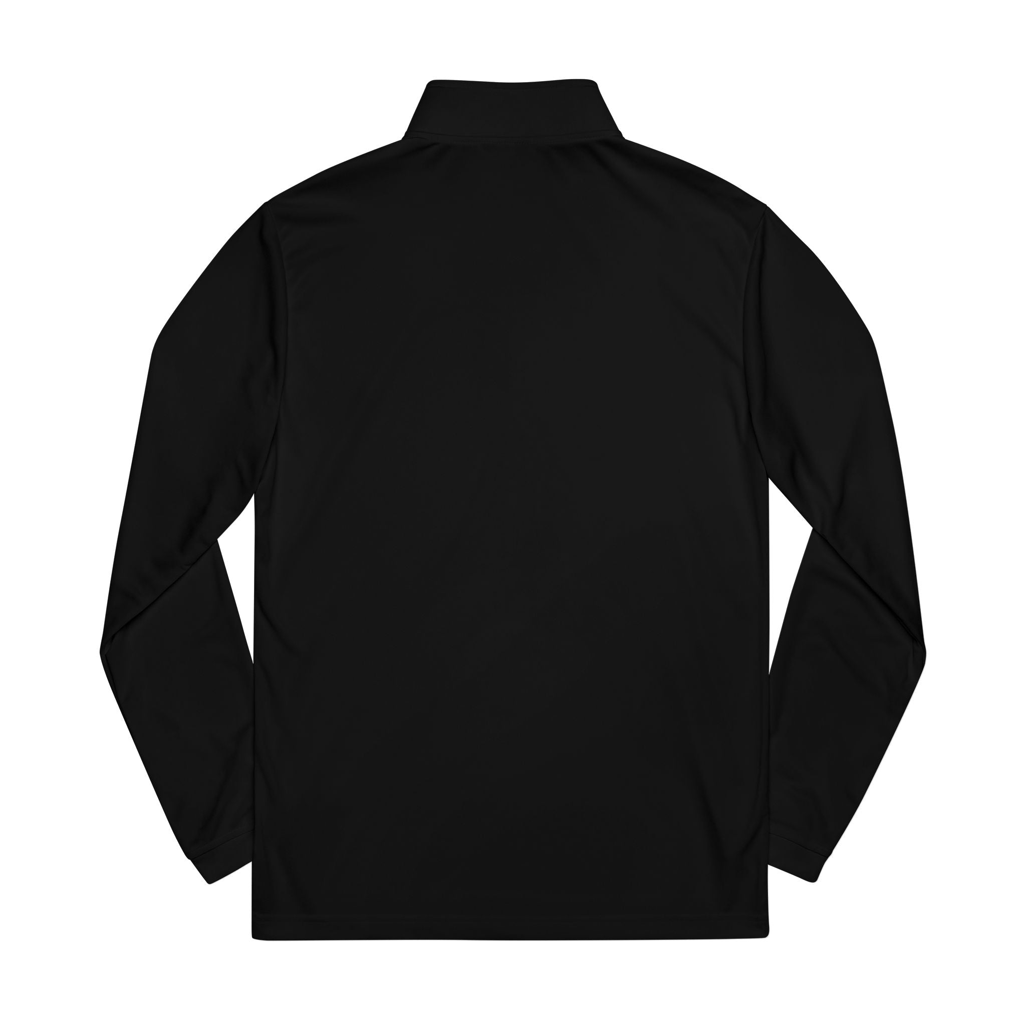Embroidered adidas Quarter‑Zip Pullover – White Athletic Golf Top