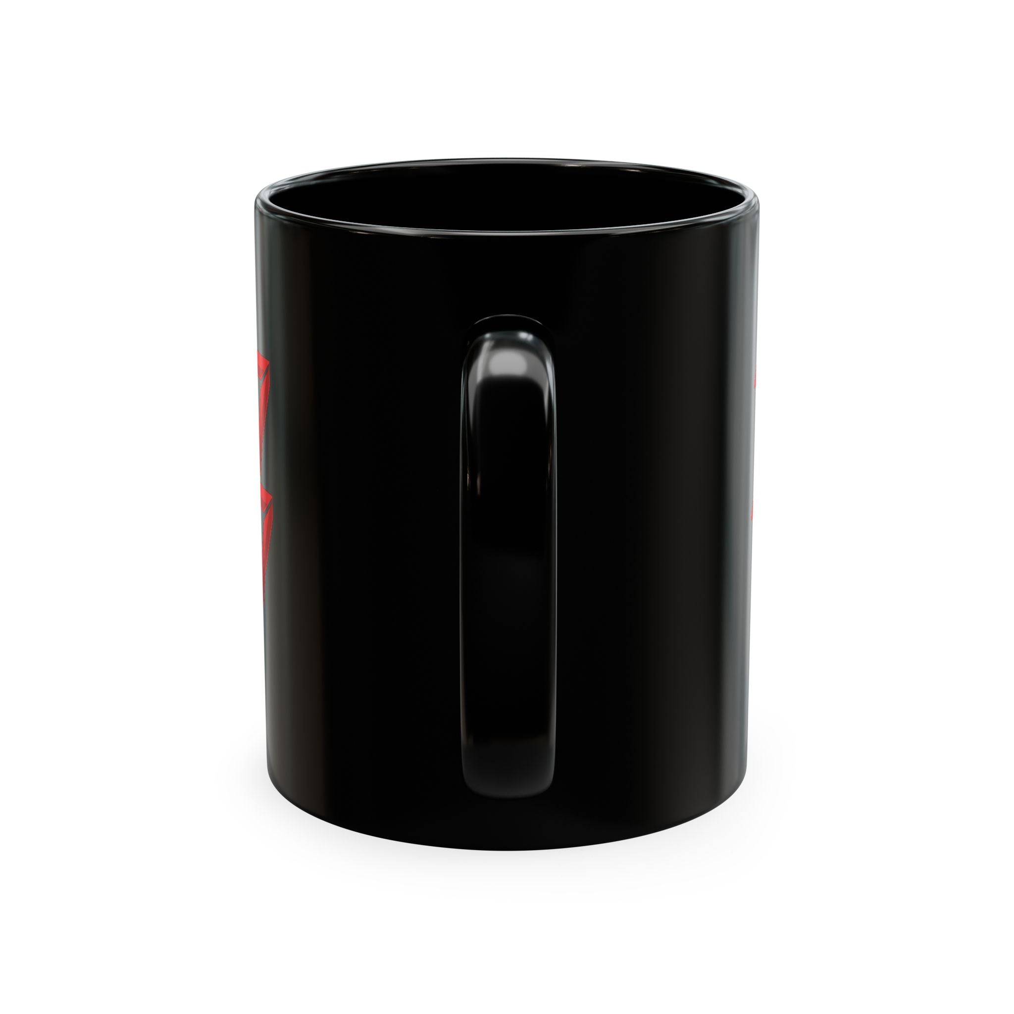 Ceramic Mug — Mystic Third Eye Pyramid Design with 7/17 Red Numerals