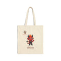Tote Bag — Cute Little Devil Character Canvas Tote (The Fiendishly Friendly)