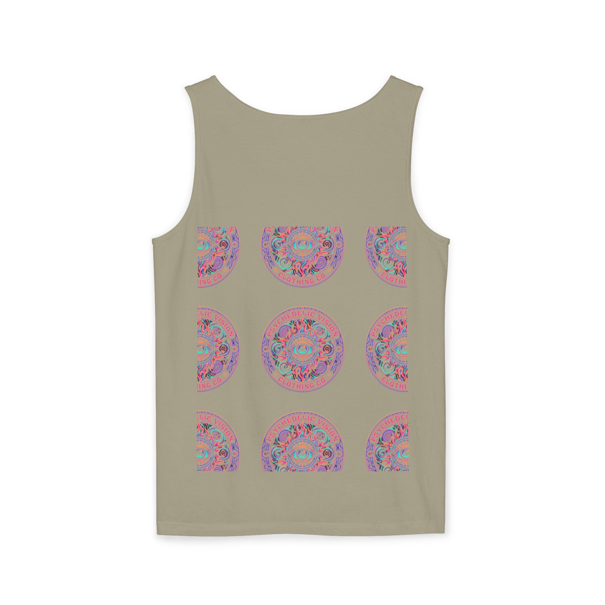 Psychedelic Vision Tank Top — Retro Eye Mandala Graphic