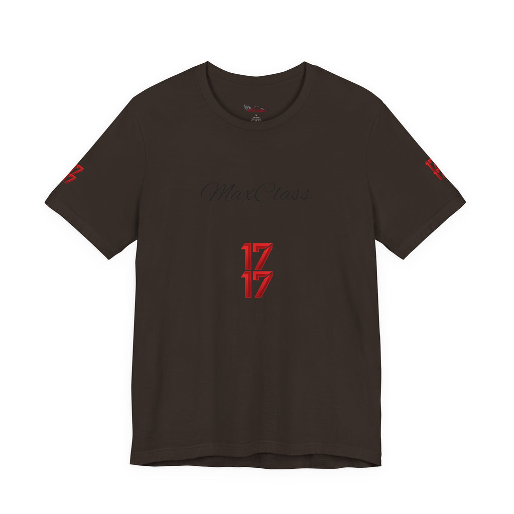 MaxClass '17' Graphic Tee — Minimal Script Logo T-Shirt