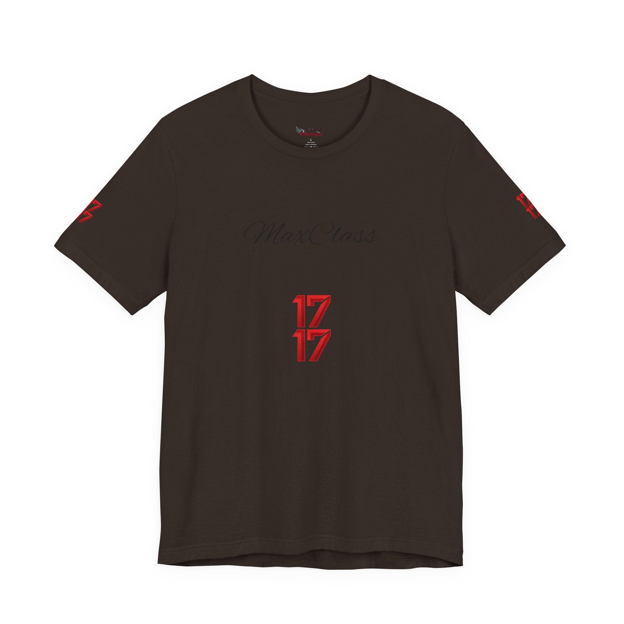MaxClass '17' Graphic Tee — Minimal Script Logo T-Shirt