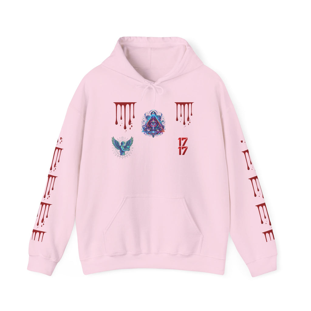 Hoodie — Gothic 1717 Dripping Symbols Pullover