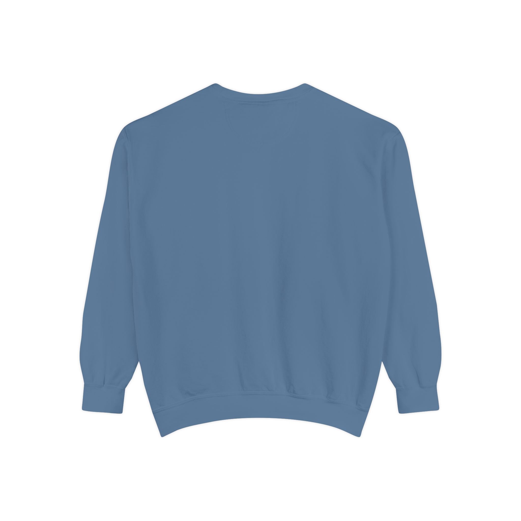 Sweatshirt — Minimal Red "17/17" Chest Logo Garment-Dyed Crew