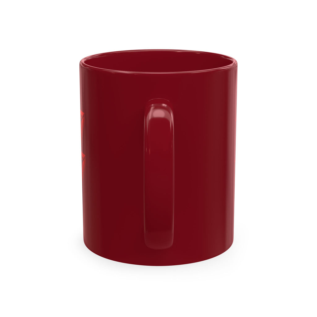 Ceramic Mug — Mystic Third Eye Pyramid Design with 7/17 Red Numerals