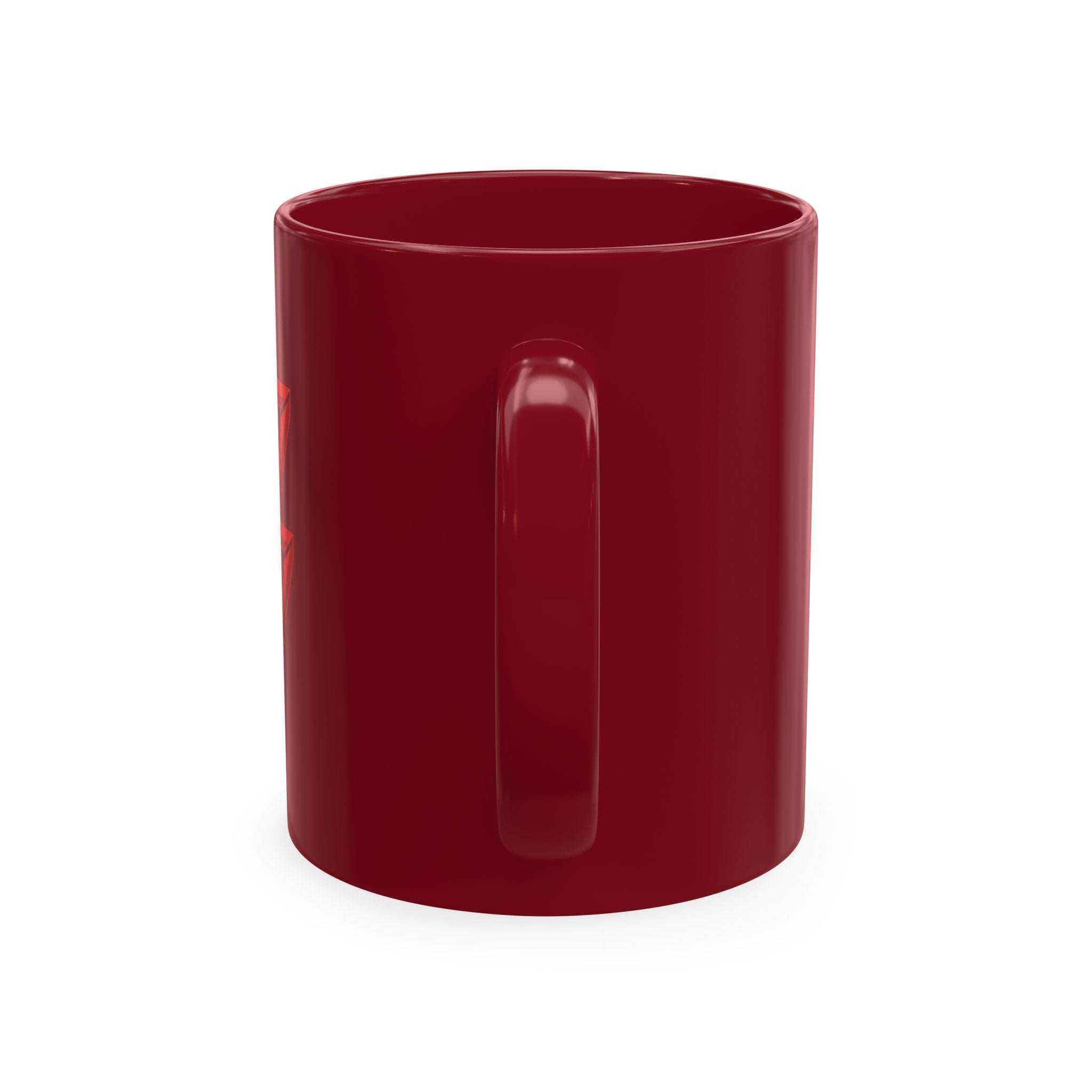 Ceramic Mug — Mystic Third Eye Pyramid Design with 7/17 Red Numerals