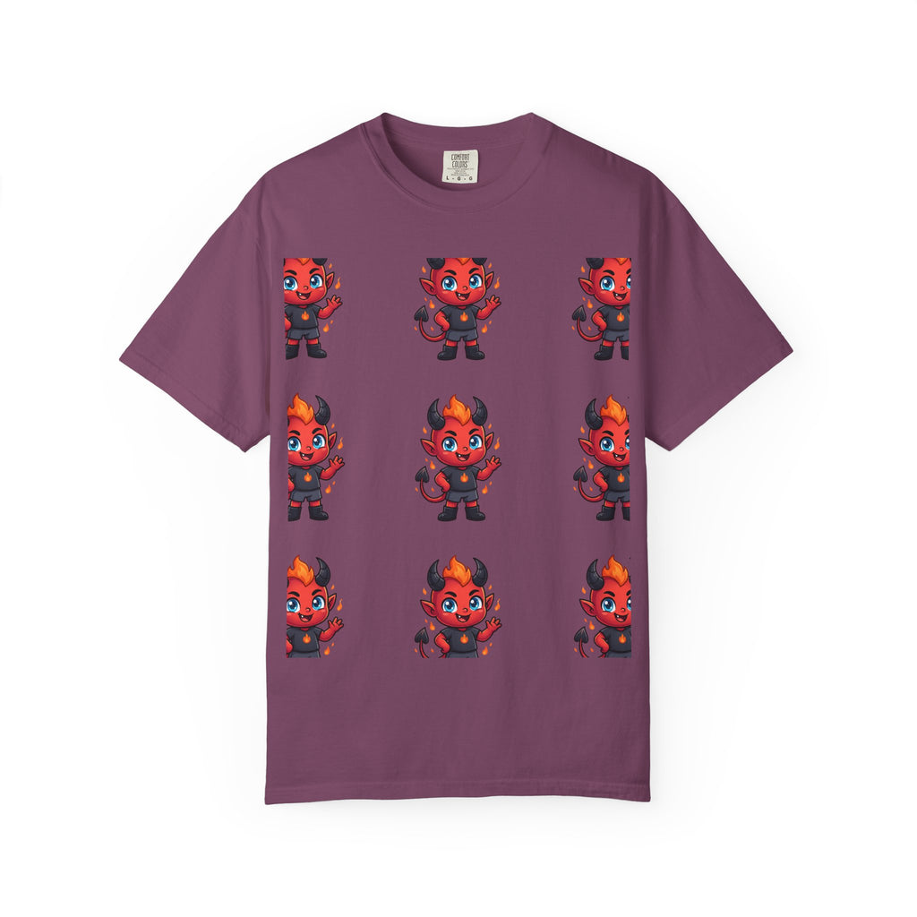 Illuminati Israel Pyramid T-Shirt with Devil Character Pattern