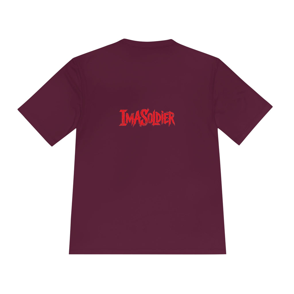ImaSoldier Graphic Tee — Dark Joker Face Logo Moisture‑Wicking Shirt