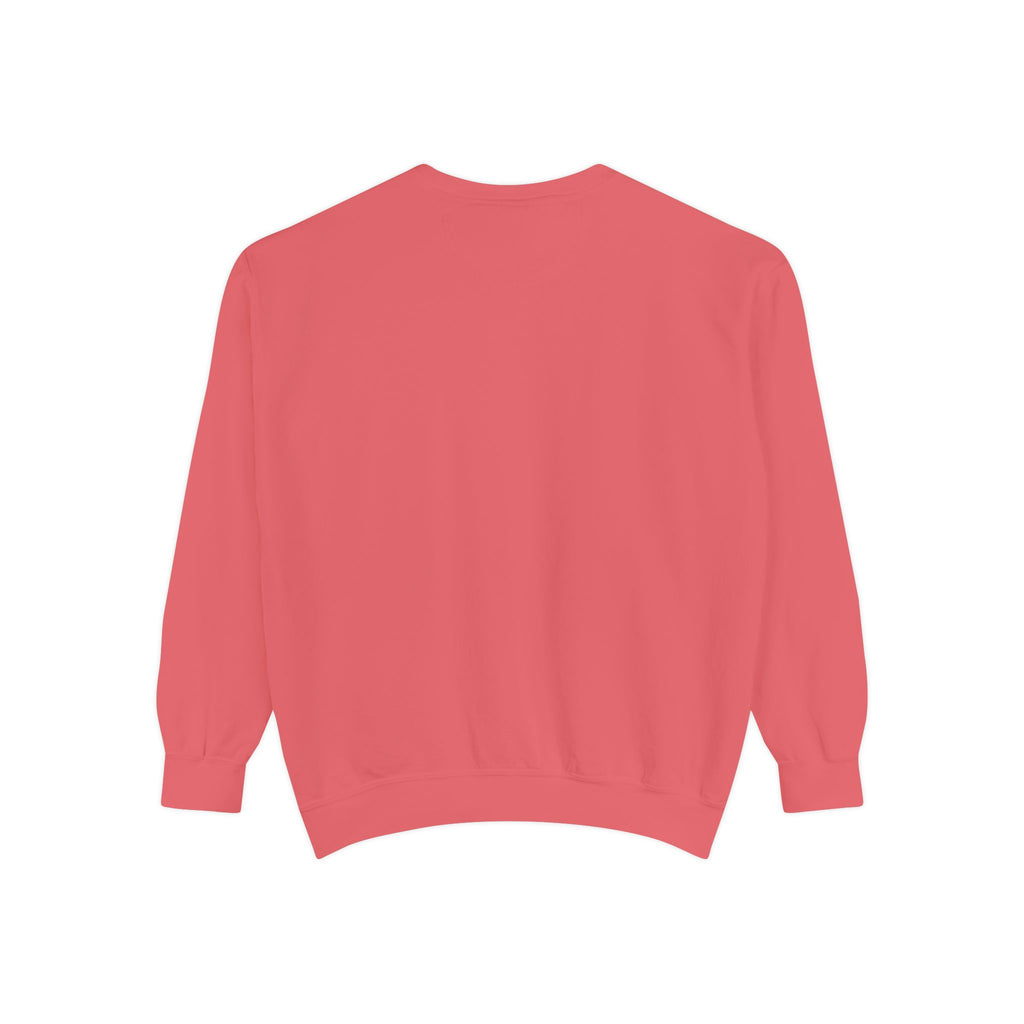 Sweatshirt — Minimal Red "17/17" Chest Logo Garment-Dyed Crew