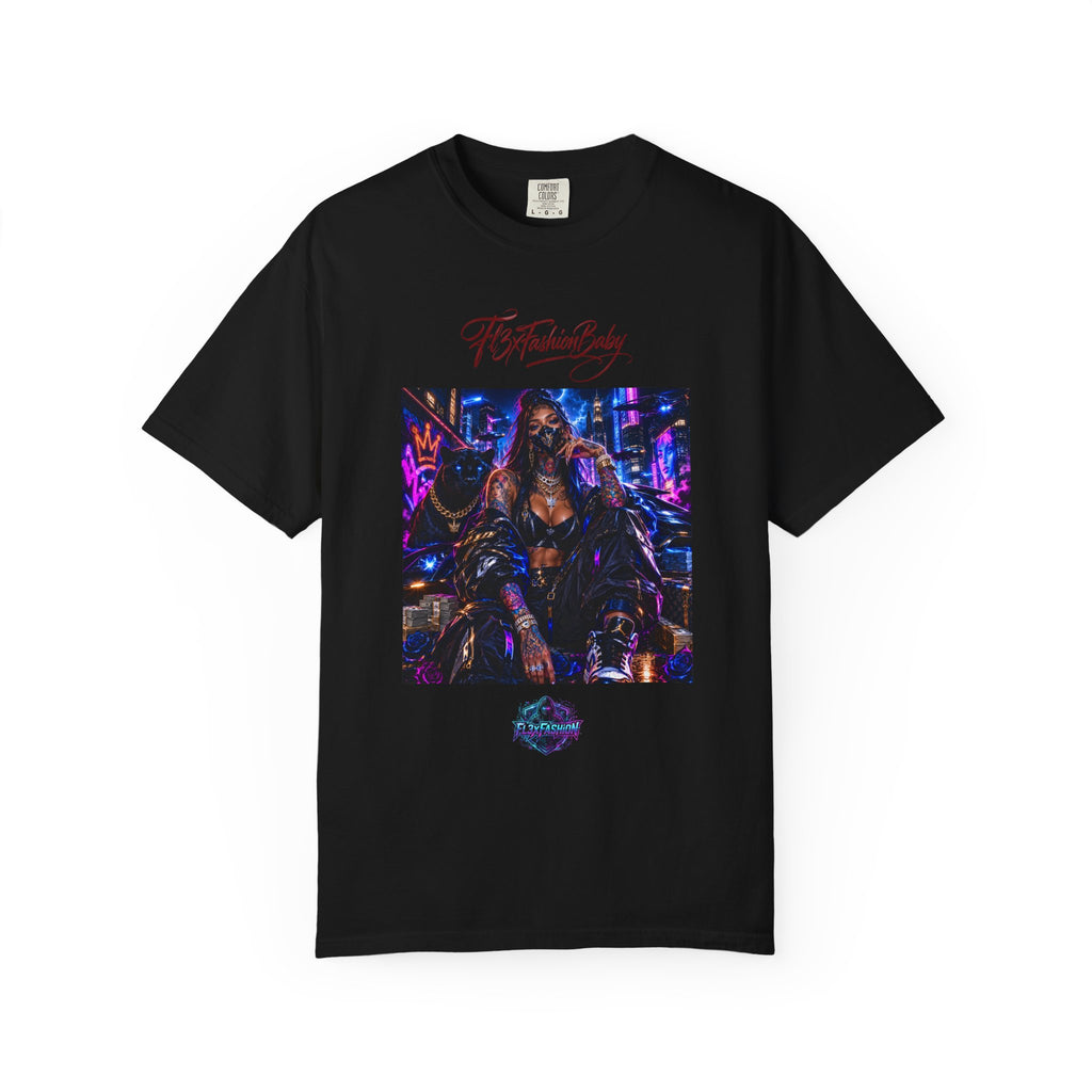 Cyberpunk Nightlife T‑Shirt — “The Fashion Baby” Graphic Tee